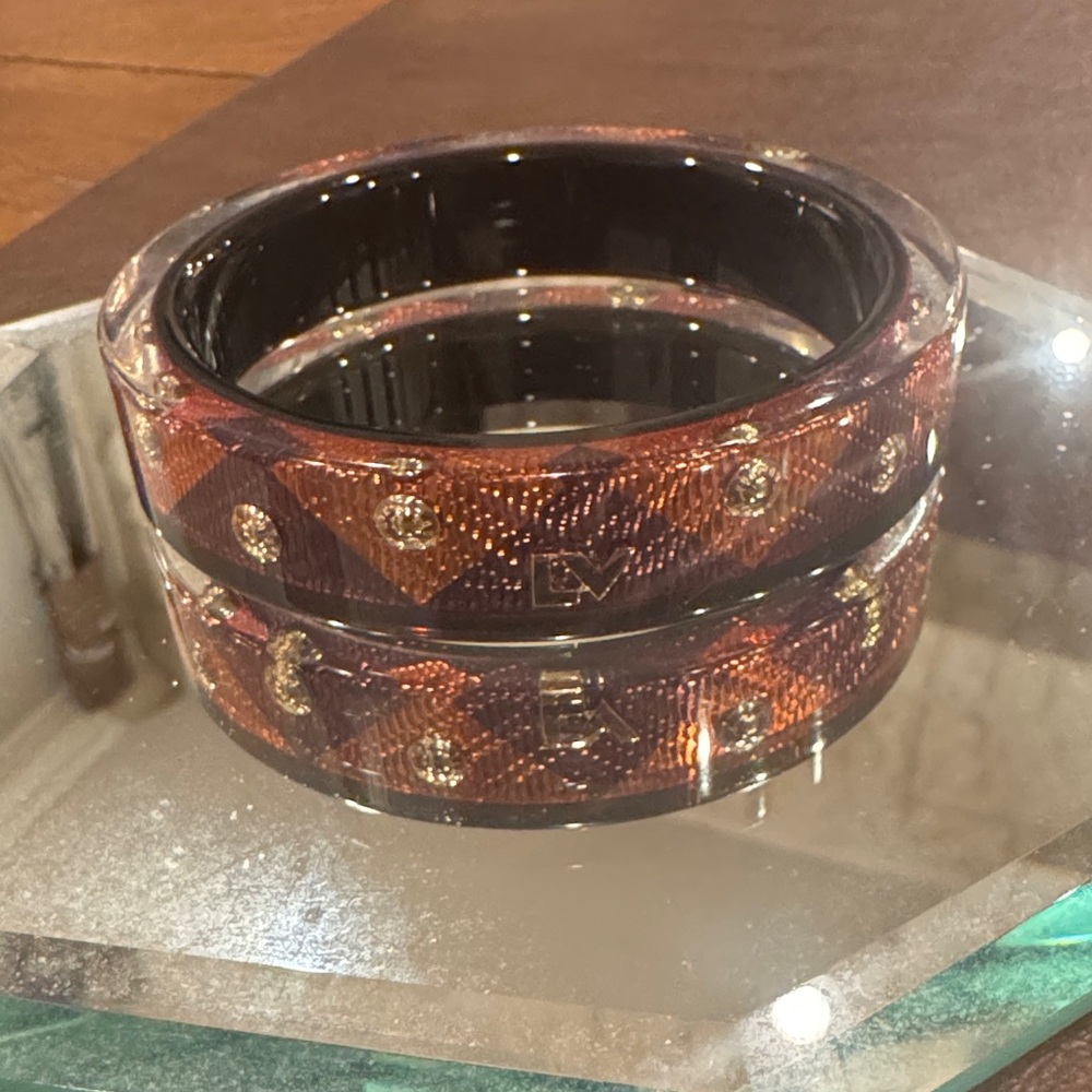 Louis Vuitton Acrylic Bangle Bracelet